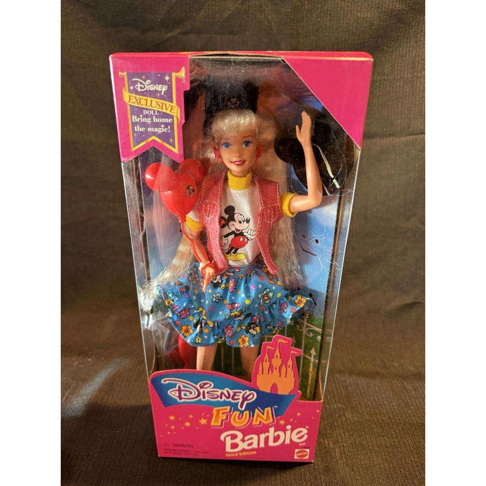 Mattel Disney Fun Barbie Doll Third Edition Exclusive Mickey Mouse 13533 NIB